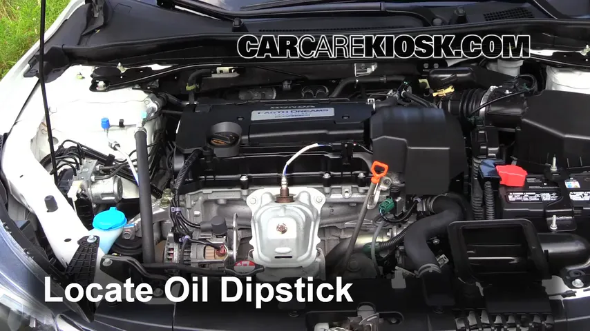 2013 Honda Accord EX-L 2.4L 4 Cyl. Sedan Oil Check Oil Level